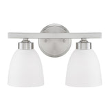 Capital Lighting 114321BN333 Jameson 2 Bulb Bathroom Light - Brushed Nickel