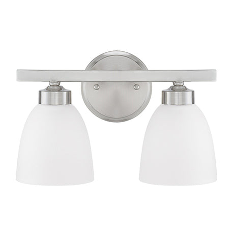 Capital Lighting 114321BN333 Jameson 2 Bulb Bathroom Light - Brushed Nickel