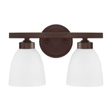 Capital Lighting 114321BZ333 Jameson 2 Bulb Bathroom Light - Bronze