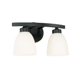 Capital Lighting 114321MB333 Jameson 2 Bulb Bathroom Light - Matte Black