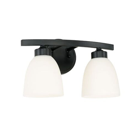 Capital Lighting 114321MB333 Jameson 2 Bulb Bathroom Light - Matte Black