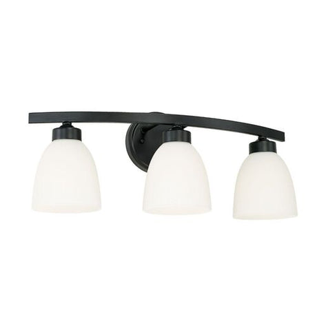 Capital Lighting 114331MB333 Jameson 3 Bulb Bathroom Light - Matte Black