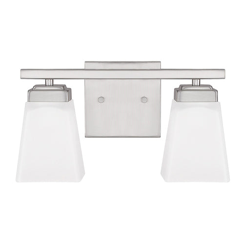 Capital Lighting 114421BN334 Baxley 2 Bulb Bathroom Light - Brushed Nickel