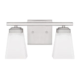 Capital Lighting 114421BN334 Baxley 2 Bulb Bathroom Light - Brushed Nickel