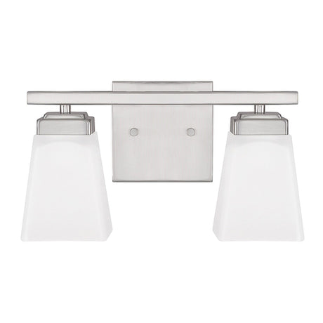 Capital Lighting 114421BN334 Baxley 2 Bulb Bathroom Light - Brushed Nickel