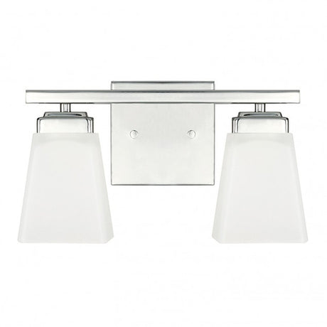 Capital Lighting 114421PN334 Baxley 2 Bulb Bathroom Light - Polished Nickel