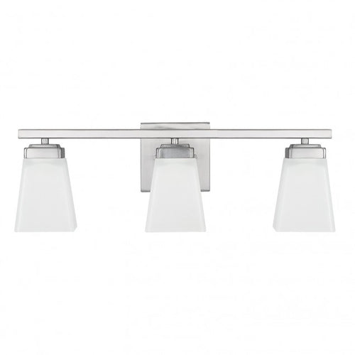 Capital Lighting 114431BN334 Baxley 3 Bulb Bathroom Light - Brushed Nickel