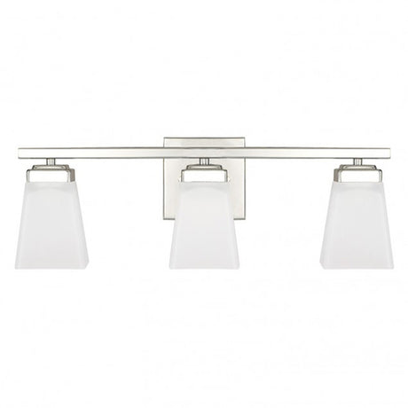 Capital Lighting 114431PN334 Baxley 3 Bulb Bathroom Light - Polished Nickel