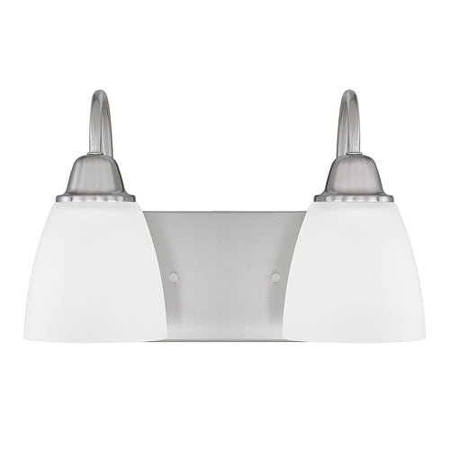 Capital Lighting 115121BN337 Trenton 2 Bulb Bathroom Light - Brushed Nickel