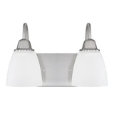 Capital Lighting 115121BN337 Trenton 2 Bulb Bathroom Light - Brushed Nickel