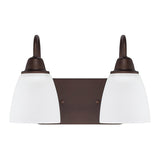Capital Lighting 115121BZ337 Trenton 2 Bulb Bathroom Light - Bronze