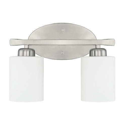 Capital Lighting 115221BN338 Dixon 2 Bulb Bathroom Light - Brushed Nickel