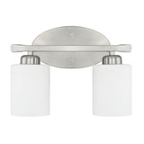 Capital Lighting 115221BN338 Dixon 2 Bulb Bathroom Light - Brushed Nickel