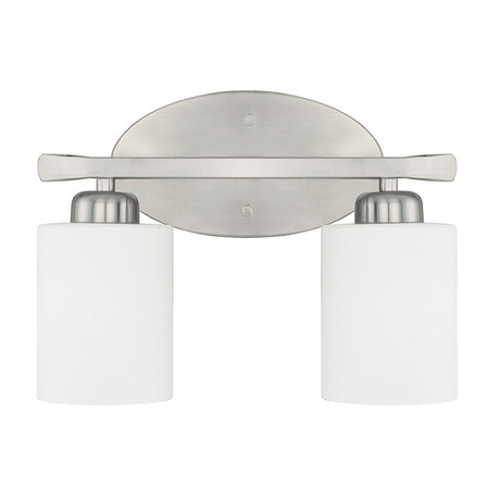 Capital Lighting 115221BN338 Dixon 2 Bulb Bathroom Light - Brushed Nickel