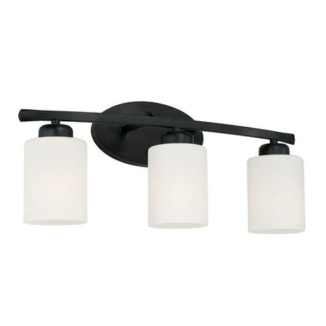 Capital Lighting 115231MB338 Dixon 3 Bulb Bathroom Light - Matte Black