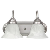 Capital Lighting 1162MN118 2 Bulb Bathroom Light - Matte Nickel
