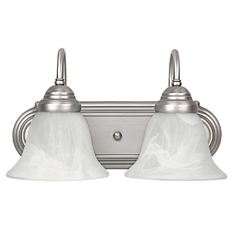 Capital Lighting 1162MN118 2 Bulb Bathroom Light - Matte Nickel
