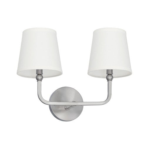 Capital Lighting 119321BN674 Dawson 2 Bulb Bathroom Light - Brushed Nickel