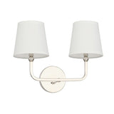 Capital Lighting 119321PN674 Dawson 2 Bulb Bathroom Light - Polished Nickel