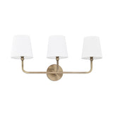 Capital Lighting 119331AD674 Dawson 3 Bulb Bathroom Light - Aged Brass