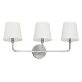 Capital Lighting 119331BN674 Dawson 3 Bulb Bathroom Light - Brushed Nickel