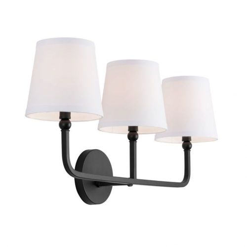 Capital Lighting 119331MB674 Dawson 3 Bulb Bathroom Light - Matte Black