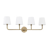 Capital Lighting 119341AD674 Dawson 4 or more Bulb Bathroom Light - Aged Brass