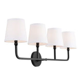 Capital Lighting 119341MB674 Dawson 4 or more Bulb Bathroom Light - Matte Black