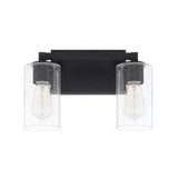 Capital Lighting 119821BI435 Ravenwood 2 Bulb Bathroom Light - Black Iron