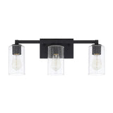 Capital Lighting 119831BI435 Ravenwood 3 Bulb Bathroom Light - Black Iron