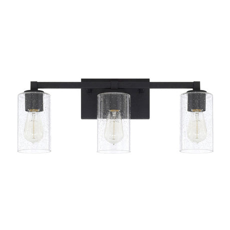 Capital Lighting 119831BI435 Ravenwood 3 Bulb Bathroom Light - Black Iron