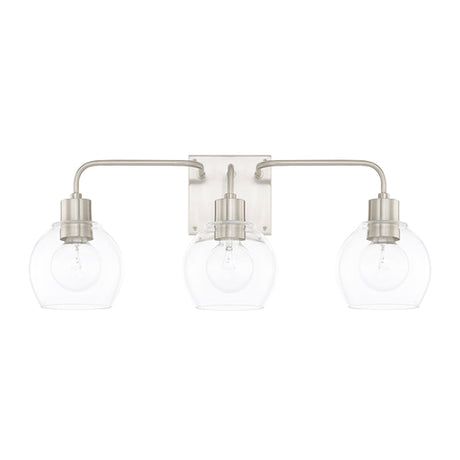 Capital Lighting 120031BN426 HomePlace 3 Bulb Bathroom Light - Brushed Nickel