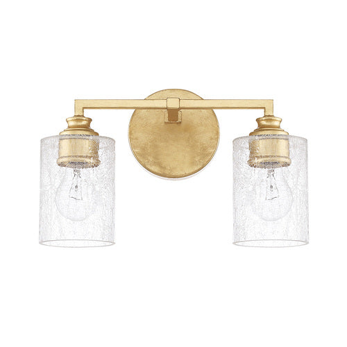Capital Lighting 120521CG422 Milan 2 Bulb Bathroom Light - Capital Gold