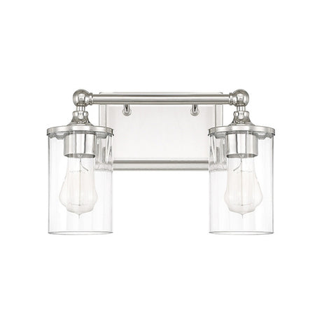 Capital Lighting 120721PN423 Camden 2 Bulb Bathroom Light - Polished Nickel