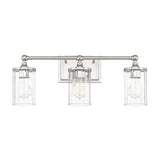 Capital Lighting 120731PN423 Camden 3 Bulb Bathroom Light - Polished Nickel