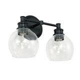 Capital Lighting 121121MB426 Mid-Century 2 Bulb Bathroom Light - Matte Black