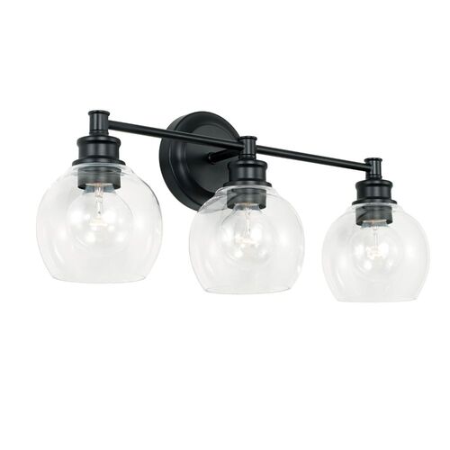 Capital Lighting 121131MB426 Mid-Century 3 Bulb Bathroom Light - Matte Black