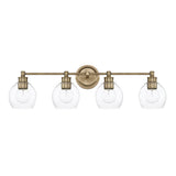 Capital Lighting 121141AD426 Mid-Century 4 or more Bulb Bathroom Light - Aged Brass