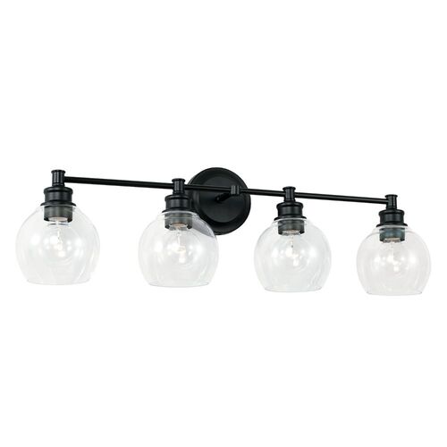 Capital Lighting 121141MB426 Mid-Century 4 or more Bulb Bathroom Light - Matte Black