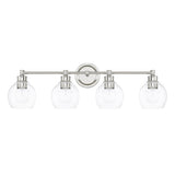 Capital Lighting 121141PN426 Mid-Century 4 or more Bulb Bathroom Light - Polished Nickel