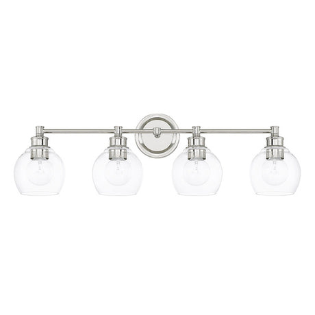 Capital Lighting 121141PN426 Mid-Century 4 or more Bulb Bathroom Light - Polished Nickel