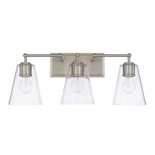 Capital Lighting 121731BN463 3 Bulb Bathroom Light - Brushed Nickel