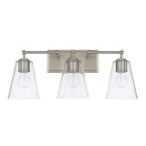 Capital Lighting 121731BN463 3 Bulb Bathroom Light - Brushed Nickel