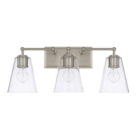 Capital Lighting 121731BN463 3 Bulb Bathroom Light - Brushed Nickel