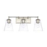 Capital Lighting 121731PN463 3 Bulb Bathroom Light - Polished Nickel