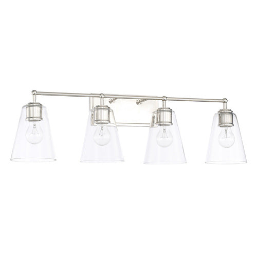 Capital Lighting 121741PN431 4 or more Bulb Bathroom Light - Polished Nickel