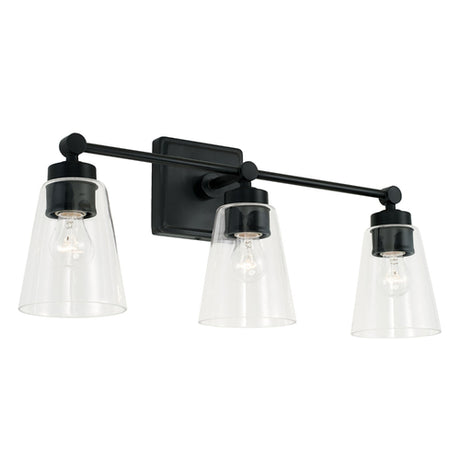Capital Lighting 121831MB432 Rory 3 Bulb Bathroom Light - Matte Black