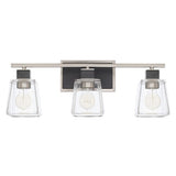 Capital Lighting 125231BT445 Tux 3 Bulb Bathroom Light - Black Tie