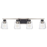 Capital Lighting 125241BT445 Tux 4 or more Bulb Bathroom Light - Black Tie