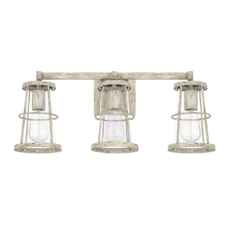 Capital Lighting 127431MS Beaufort 3 Bulb Bathroom Light - Mystic Sand